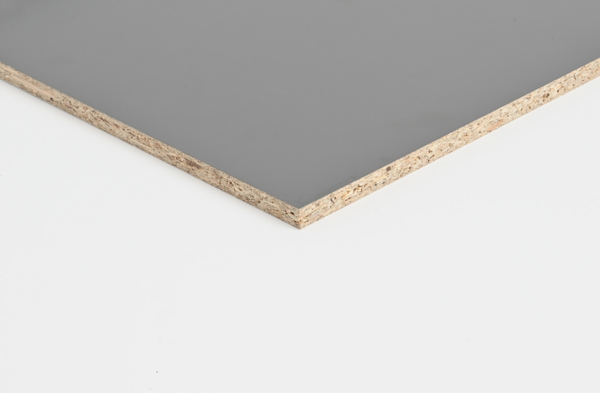 Spån Melamin, Grey U12986SM, Front, 100% PEFC